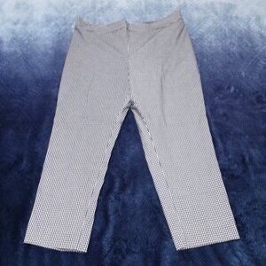 Women's Talbot's Chatham Ankle Pants Checkered Black & White Size 14P NWT.